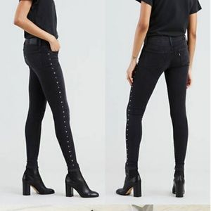 Levi’s Premium Studded 710 mid rise